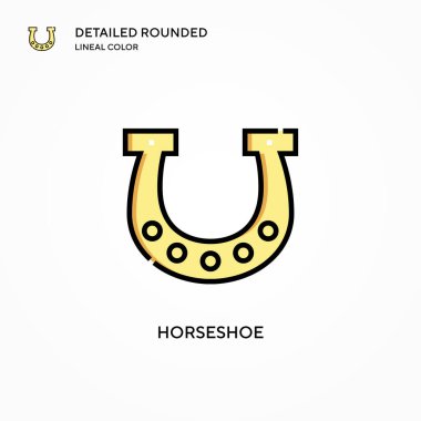 At nalı vektör simgesi. Modern vektör illüstrasyon kavramları. Düzenlemesi ve kişiselleştirmesi kolay.