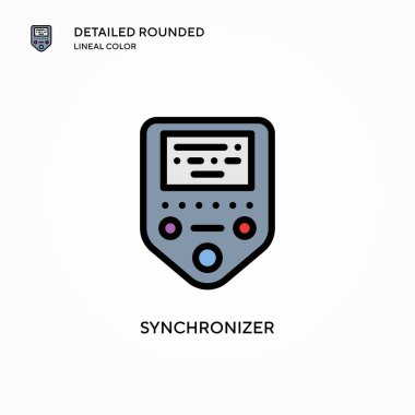 Eşgüdümleyici vektör simgesi. Modern vektör illüstrasyon kavramları. Düzenlemesi ve kişiselleştirmesi kolay.