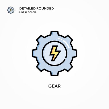 Vites vektör simgesi. Modern vektör illüstrasyon kavramları. Düzenlemesi ve kişiselleştirmesi kolay.