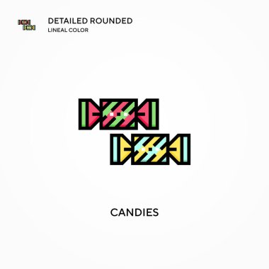 Şekerleme vektör simgesi. Modern vektör illüstrasyon kavramları. Düzenlemesi ve kişiselleştirmesi kolay.