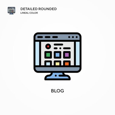 Günlük vektör simgesi. Modern vektör illüstrasyon kavramları. Düzenlemesi ve kişiselleştirmesi kolay.