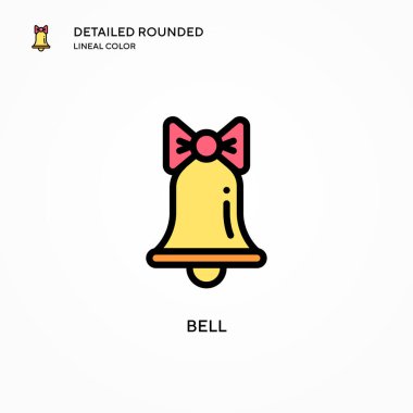 Çan vektör simgesi. Modern vektör illüstrasyon kavramları. Düzenlemesi ve kişiselleştirmesi kolay.