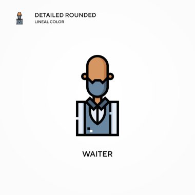 Garson vektör ikonu. Modern vektör illüstrasyon kavramları. Düzenlemesi ve kişiselleştirmesi kolay.