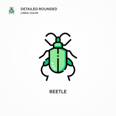 Böcek vektör simgesi. Modern vektör illüstrasyon kavramları. Düzenlemesi ve kişiselleştirmesi kolay.