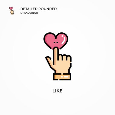 Vektör simgesi gibi. Modern vektör illüstrasyon kavramları. Düzenlemesi ve kişiselleştirmesi kolay.