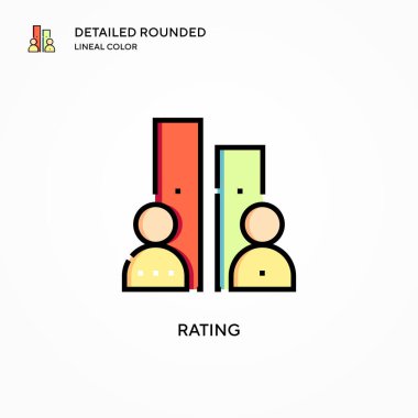 Beğeni vektörü simgesi. Modern vektör illüstrasyon kavramları. Düzenlemesi ve kişiselleştirmesi kolay.