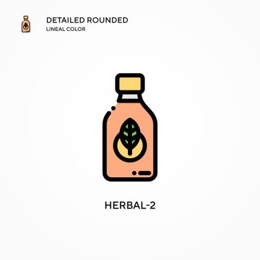 Bitkisel-2 vektör simgesi. Modern vektör illüstrasyon kavramları. Düzenlemesi ve kişiselleştirmesi kolay.