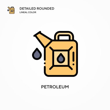 Petrol vektör simgesi. Modern vektör illüstrasyon kavramları. Düzenlemesi ve kişiselleştirmesi kolay.