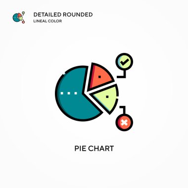 Pasta grafik vektör simgesi. Modern vektör illüstrasyon kavramları. Düzenlemesi ve kişiselleştirmesi kolay.
