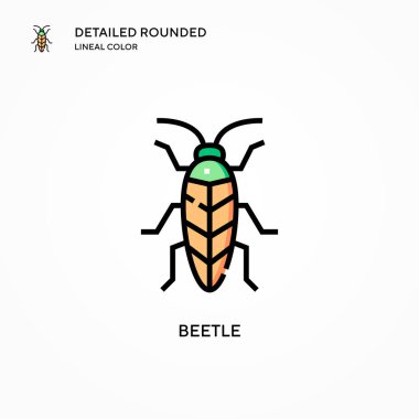 Böcek vektör simgesi. Modern vektör illüstrasyon kavramları. Düzenlemesi ve kişiselleştirmesi kolay.