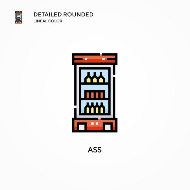 Ass vector icon. Modern vector illustration concepts. Easy to edit and customize.