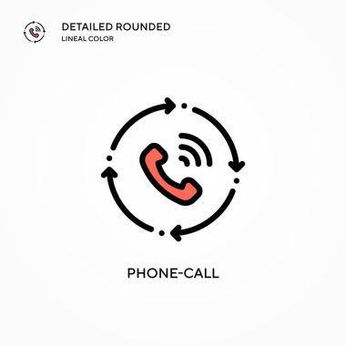 Arama vektör simgesi. Modern vektör illüstrasyon kavramları. Düzenlemesi ve kişiselleştirmesi kolay.