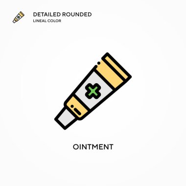 Merhem vektör simgesi. Modern vektör illüstrasyon kavramları. Düzenlemesi ve kişiselleştirmesi kolay.