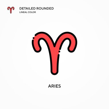 Koç vektör simgesi. Modern vektör illüstrasyon kavramları. Düzenlemesi ve kişiselleştirmesi kolay.