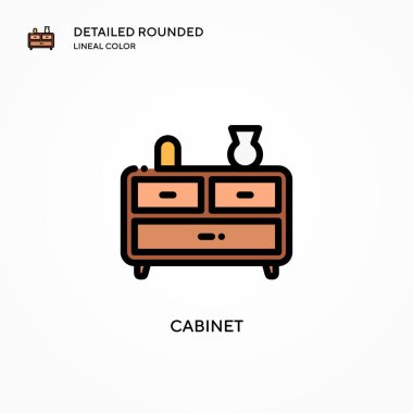 Kabine vektör simgesi. Modern vektör illüstrasyon kavramları. Düzenlemesi ve kişiselleştirmesi kolay.