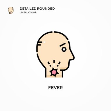 Ateş vektör simgesi. Modern vektör illüstrasyon kavramları. Düzenlemesi ve kişiselleştirmesi kolay.