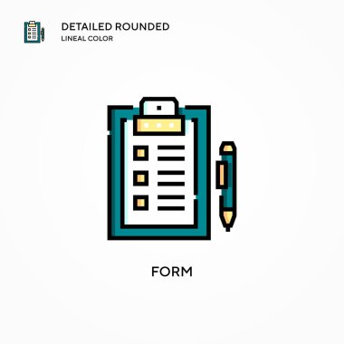Vektör simgesi oluştur. Modern vektör illüstrasyon kavramları. Düzenlemesi ve kişiselleştirmesi kolay.