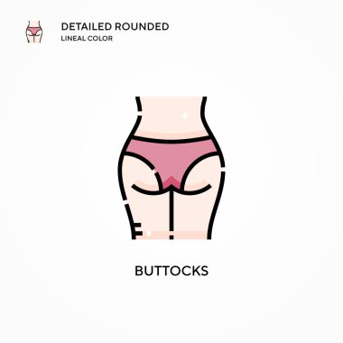 Popo vektör simgesi. Modern vektör illüstrasyon kavramları. Düzenlemesi ve kişiselleştirmesi kolay.