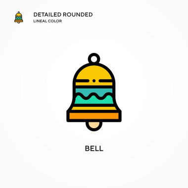 Çan vektör simgesi. Modern vektör illüstrasyon kavramları. Düzenlemesi ve kişiselleştirmesi kolay.
