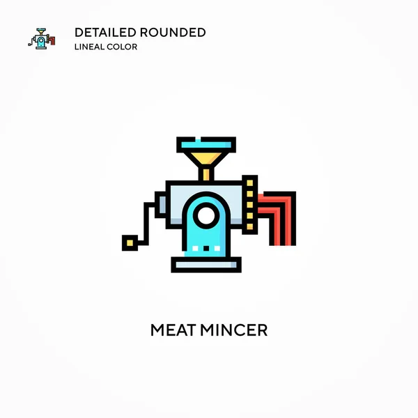 Meat Mincer Vector Icon Modern Vector Illustration Concepts Easy Edit — Stock Vector