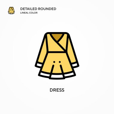 Vektör simgesini giyin. Modern vektör illüstrasyon kavramları. Düzenlemesi ve kişiselleştirmesi kolay.