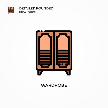 Kostüm vektör simgesi. Modern vektör illüstrasyon kavramları. Düzenlemesi ve kişiselleştirmesi kolay.