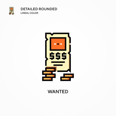 Vektör ikonu aranıyor. Modern vektör illüstrasyon kavramları. Düzenlemesi ve kişiselleştirmesi kolay.