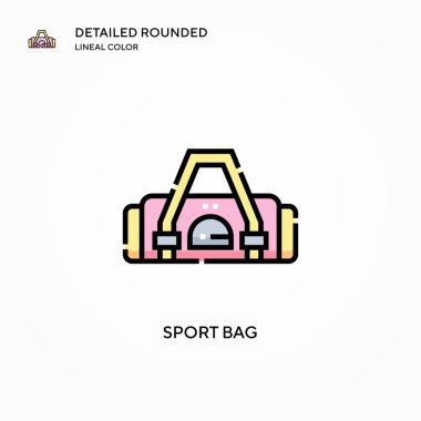 Spor poşeti vektör simgesi. Modern vektör illüstrasyon kavramları. Düzenlemesi ve kişiselleştirmesi kolay.