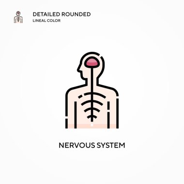 Nervous system vector icon. Modern vector illustration concepts. Easy to edit and customize. clipart