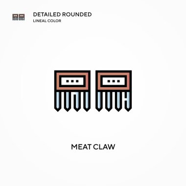 Et Pençesi vektör simgesi. Modern vektör illüstrasyon kavramları. Düzenlemesi ve kişiselleştirmesi kolay.