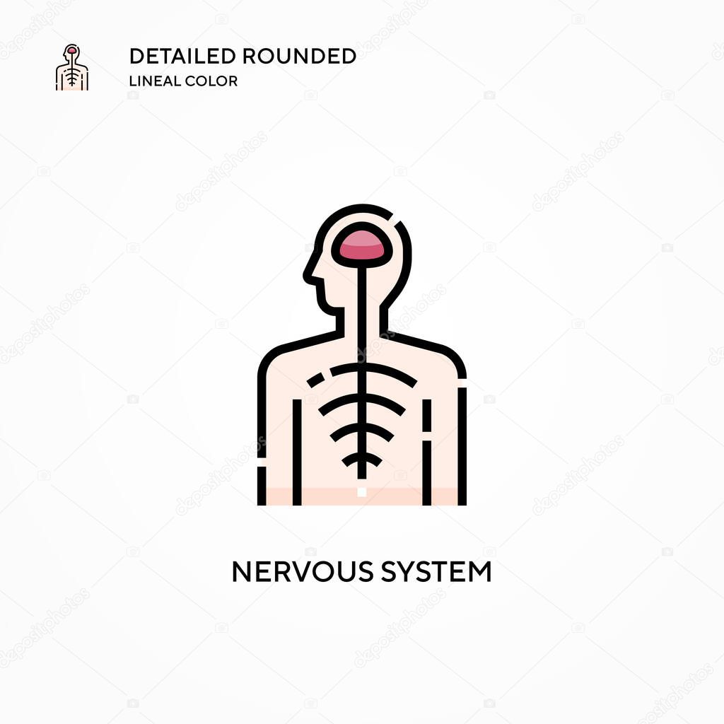 Nervous system vector icon. Modern vector illustration concepts. Easy to edit and customize.