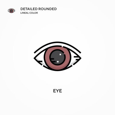 Göz vektör simgesi. Modern vektör illüstrasyon kavramları. Düzenlemesi ve kişiselleştirmesi kolay.
