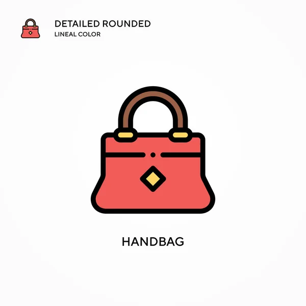 Handtaschen Vektor Symbol Moderne Konzepte Zur Vektorillustration Einfach Bearbeiten Und — Stockvektor