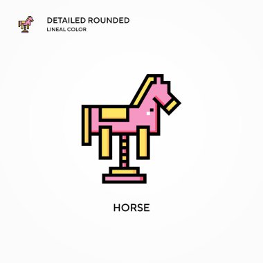 At vektör simgesi. Modern vektör illüstrasyon kavramları. Düzenlemesi ve kişiselleştirmesi kolay.