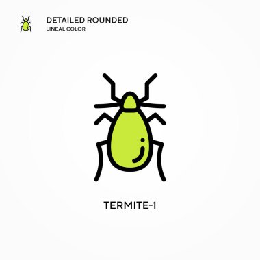 Termit-1 vektör simgesi. Modern vektör illüstrasyon kavramları. Düzenlemesi ve kişiselleştirmesi kolay.