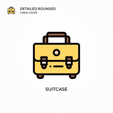 Çanta vektör simgesi. Modern vektör illüstrasyon kavramları. Düzenlemesi ve kişiselleştirmesi kolay.