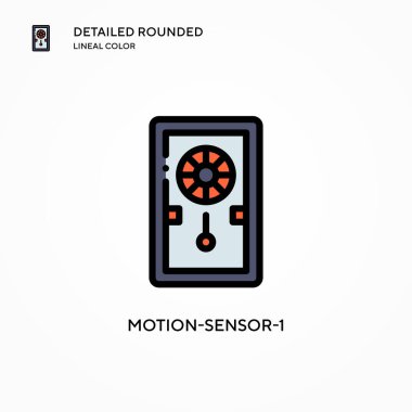 Hareket sensör-1 vektör simgesi. Modern vektör illüstrasyon kavramları. Düzenlemesi ve kişiselleştirmesi kolay.