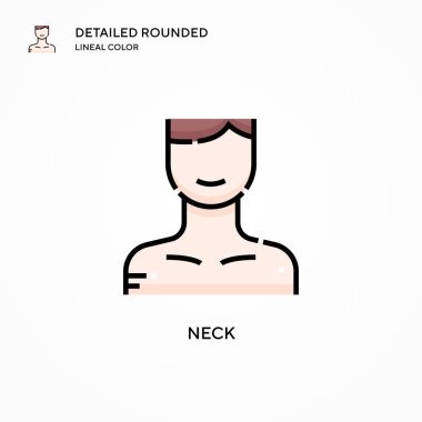 Boyun vektör simgesi. Modern vektör illüstrasyon kavramları. Düzenlemesi ve kişiselleştirmesi kolay.