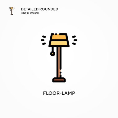 Yer lambası vektör simgesi. Modern vektör illüstrasyon kavramları. Düzenlemesi ve kişiselleştirmesi kolay.