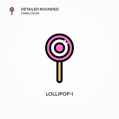 Lolipop-1 vektör simgesi. Modern vektör illüstrasyon kavramları. Düzenlemesi ve kişiselleştirmesi kolay.