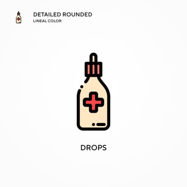 Vektör simgesini düşürür. Modern vektör illüstrasyon kavramları. Düzenlemesi ve kişiselleştirmesi kolay.