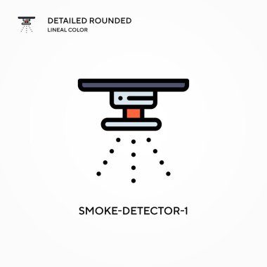 Duman dedektörü-1 vektör simgesi. Modern vektör illüstrasyon kavramları. Düzenlemesi ve kişiselleştirmesi kolay.