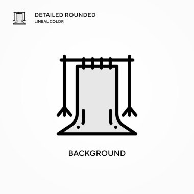 Arkaplan vektör simgesi. Modern vektör illüstrasyon kavramları. Düzenlemesi ve kişiselleştirmesi kolay.