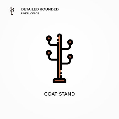 Kürkçü vektör simgesi. Modern vektör illüstrasyon kavramları. Düzenlemesi ve kişiselleştirmesi kolay.