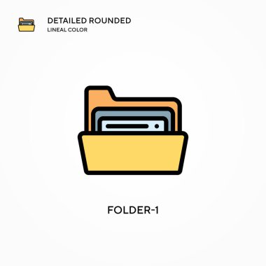 Dizin-1 vektör simgesi. Modern vektör illüstrasyon kavramları. Düzenlemesi ve kişiselleştirmesi kolay.