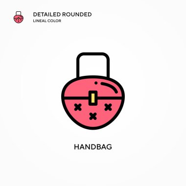 Çanta vektör simgesi. Modern vektör illüstrasyon kavramları. Düzenlemesi ve kişiselleştirmesi kolay.