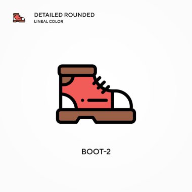 Boot-2 vektör simgesi. Modern vektör illüstrasyon kavramları. Düzenlemesi ve kişiselleştirmesi kolay.