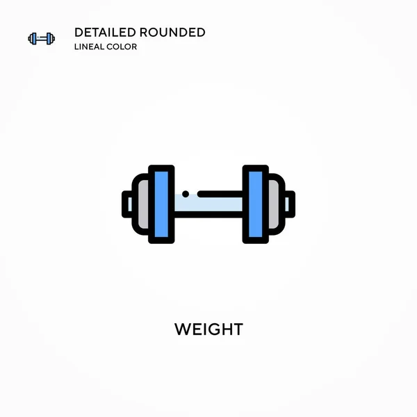Gewichtsvektorsymbol Moderne Konzepte Zur Vektorillustration Einfach Bearbeiten Und Anzupassen — Stockvektor