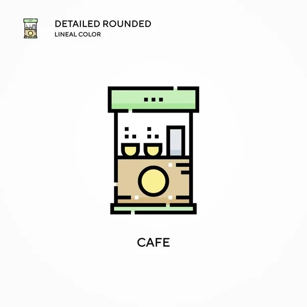 Ícone Vetor Cafe Conceitos Modernos Ilustração Vetorial Fácil Editar Personalizar —  Vetores de Stock