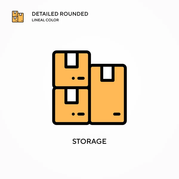 Speichervektorsymbol Moderne Konzepte Zur Vektorillustration Einfach Bearbeiten Und Anzupassen — Stockvektor